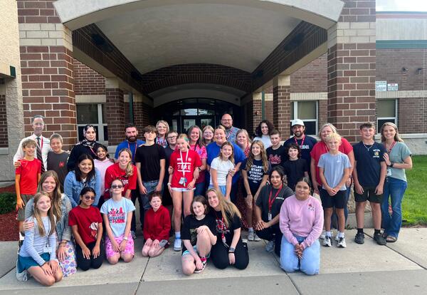 OLHMS staff members and their children who attend OLHMS