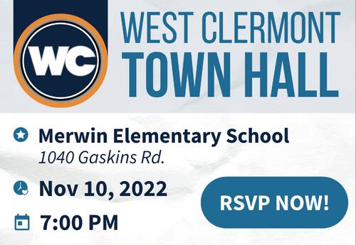 West Clermont Town Hall at Merwin Elementary on November 10, 2022