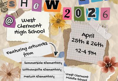 flowers, newspaper clips fun background with cut out letters and all are colorful