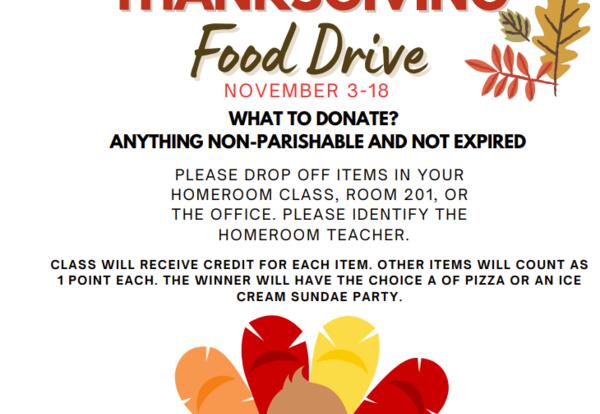 AMS Thanksgiving Food Drive 2025