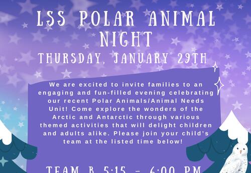 LSS - Polar Night Thursday January 29th 5:15pm-7:30pm