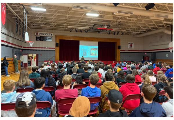 Jarrett J. Krosoczka presenting