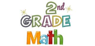 Second Grade Math cartoon image with words