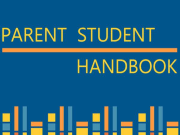 Clipart image of books with a blue background