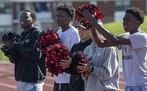 Entire powder-puff football team plays in blackface; principal dismisses  ill intent