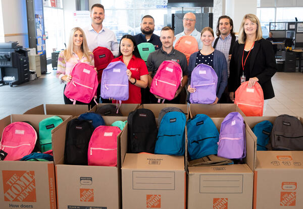 Steet Toyota Donates 250 Backpacks to the Utica City School District