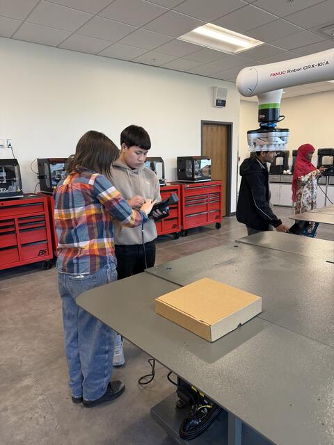 Students Focused on work