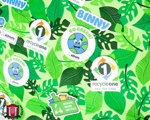 Close up of students project