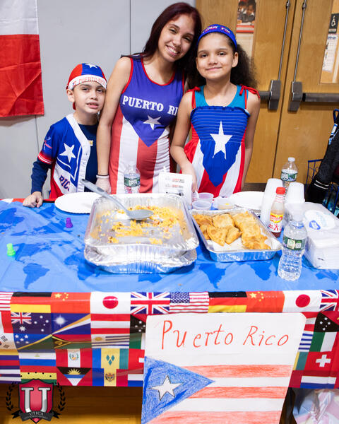 Students celebrating puerto rico