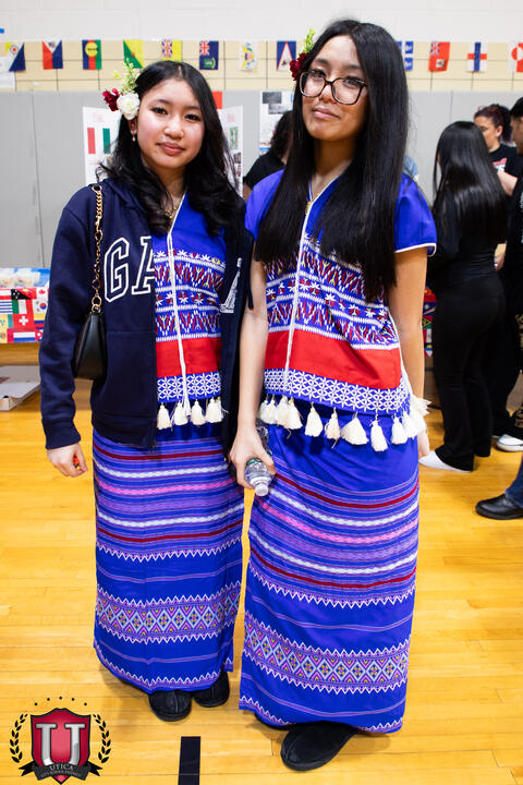 Students posing together proudly