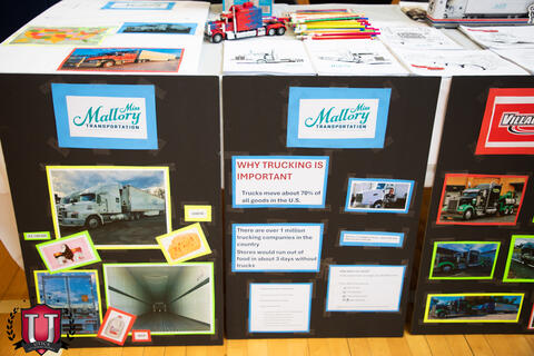 Close up of a career table