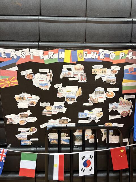 A large display of cultures from eastern europe