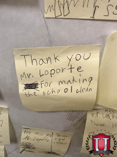Thank you Mr. laporte for making the school clean