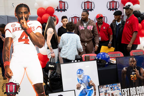 Far away shot of mikes table