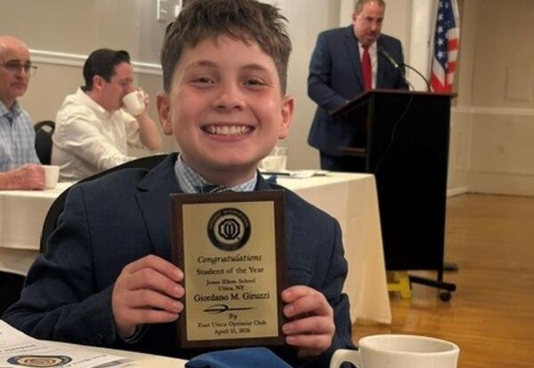 Utica Gem Giordano Giruzzi Shines Bright at Jones Elementary