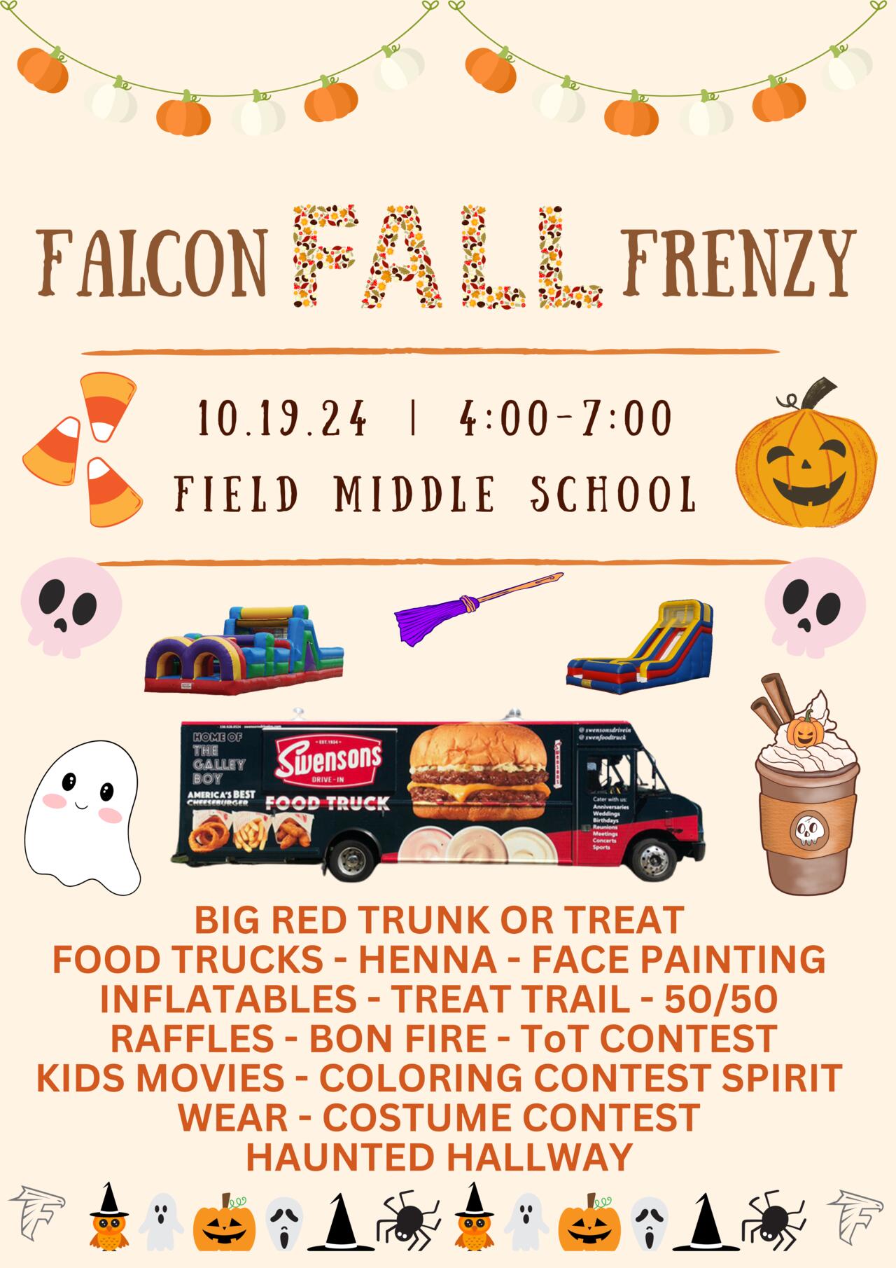 Falcon Fall Frenzy Oct. 19th Field Local Schools