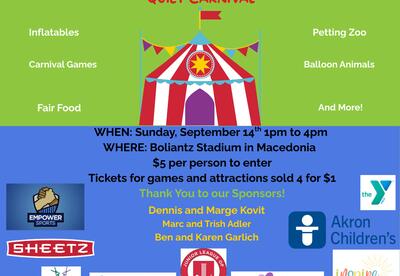 Flyer for a quiet carnival put on by the positivity spectrum