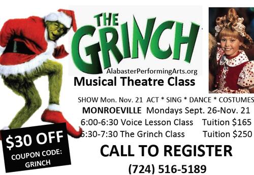 The Grinch Musical Theatre Class
