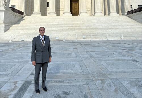 Jeff Biros poses for a picture