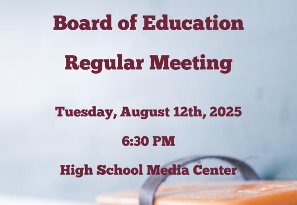 Board of Education Regular Meeting