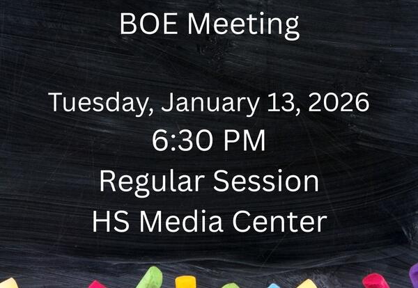 BOE Meeting January 13, 2026