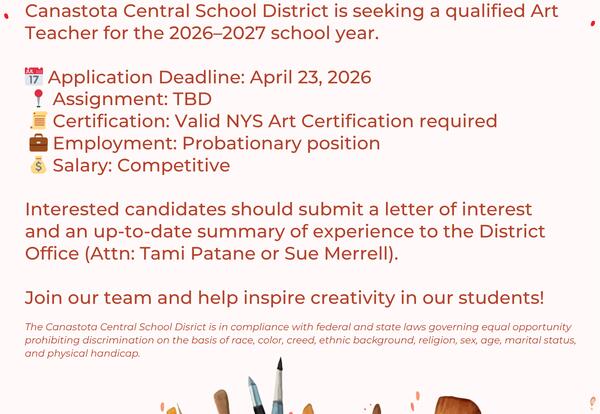 Anticipated Vacancy Notice