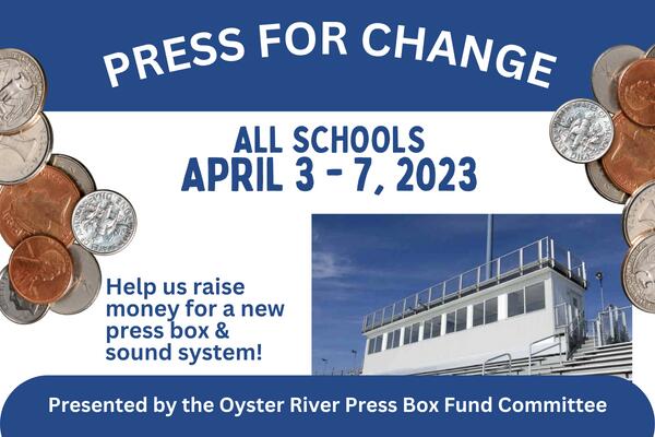 Press for Change Coin Drive Fundraiser | Oyster River