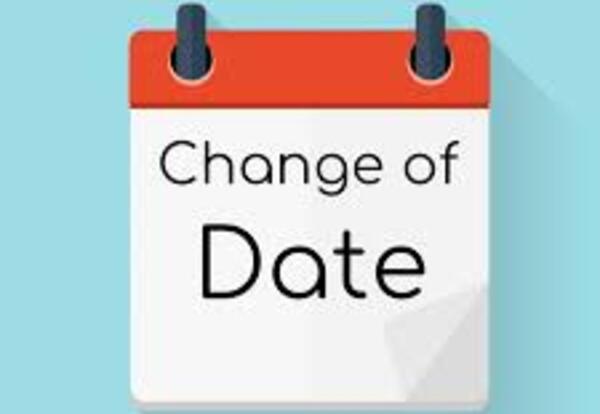 Regular Board Meeting Date Change