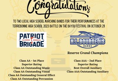 Battle of the Bayou Festival Winners