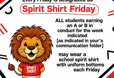 Wear your Spirit Shirts!