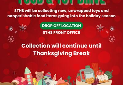 Drop off food and toys