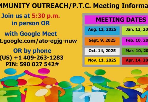 PTC Meeting Dates