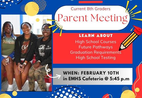 Incoming Freshmen Parent Meeting Flyer