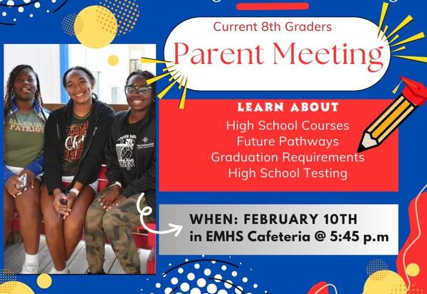 Incoming Freshmen Parent Meeting Flyer