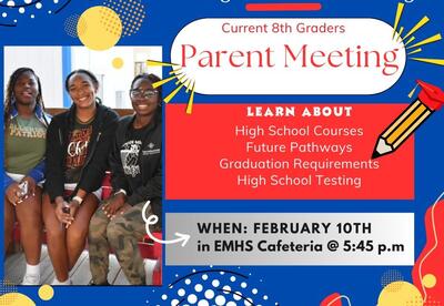 Incoming Freshmen Parent Meeting Flyer