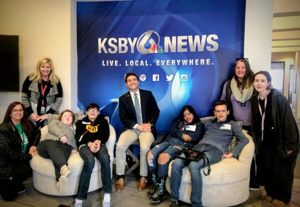 Nikolaou's Students Visit KSBY