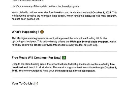 Fall Food Service Update