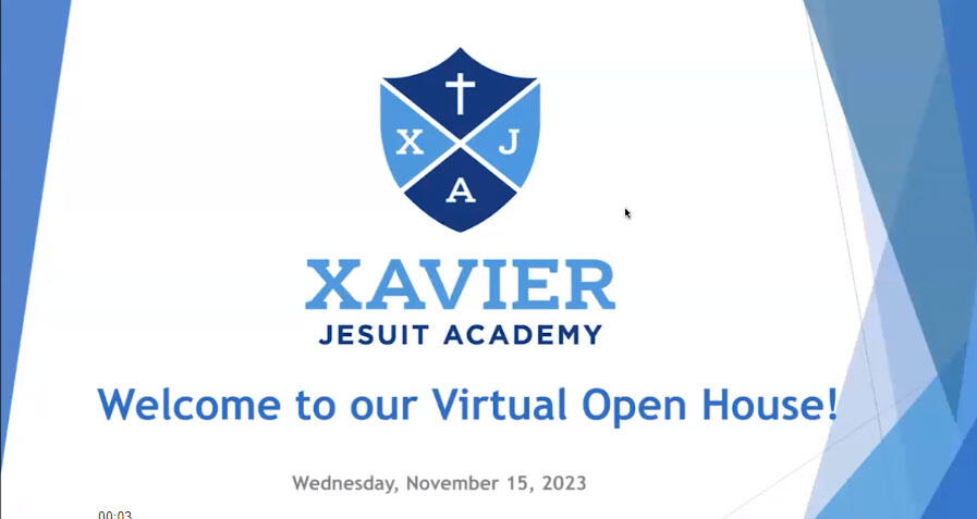 Recording from Virtual Open House, November 15, 2023 | Xavier Jesuit ...