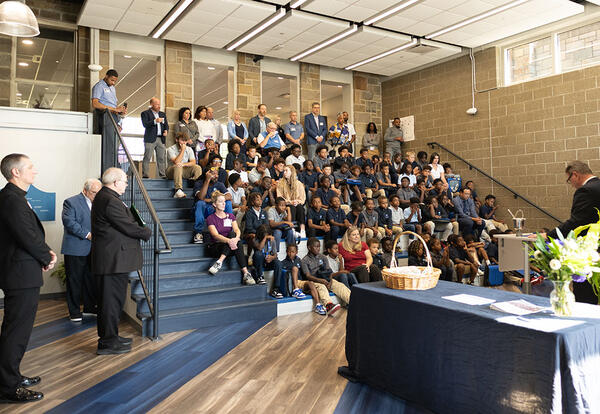 Xavier Jesuit Academy Dedicates Wall of Honor, Recognizing Myron Kilgore, Sr. and Jane C. Schaefer for Lifelong Commitment to Jesuit Education