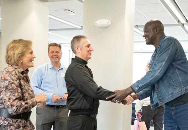 Xavier Jesuit Academy Welcomes Lost Boys of Sudan Leader John Dau Dhieu-Deng Leek