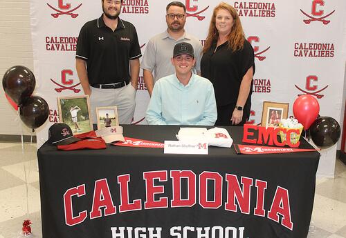 Caledonia High School senior golfer Nathan Shoffner