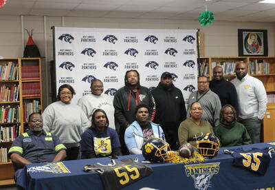 West Lowndes High School senior lineman Trence Robertson