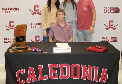 Caledonia High School senior Corbin Bazzell