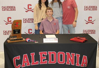 Caledonia High School senior Corbin Bazzell