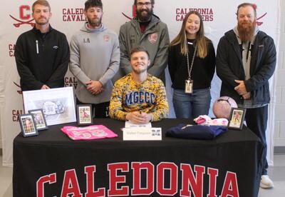 Caledonia High School senior goalkeeper Walker Ferguson