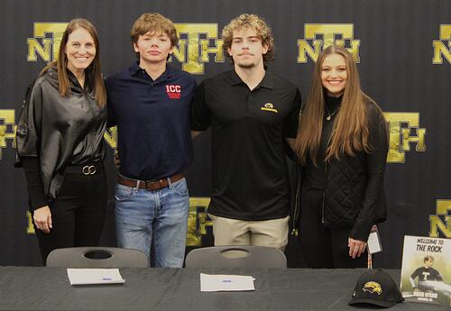 New Hope High School's Aidan Hysaw and Connor Richards