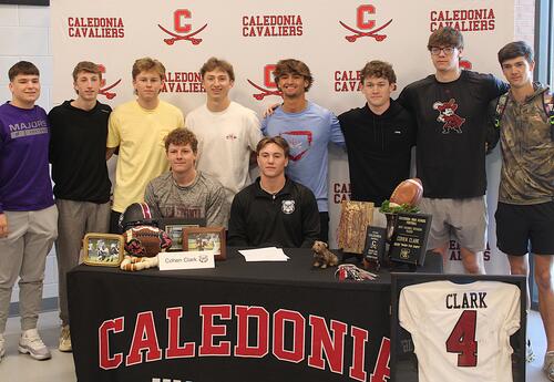 Caledonia High School seniors Cohen Clark and Cole Garner