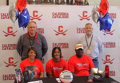 Caledonia High School senior boys basketball player Chris Blevins