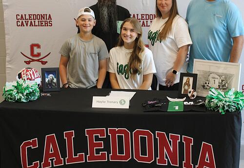 Caledonia High School senior soccer player Haylie Trenary