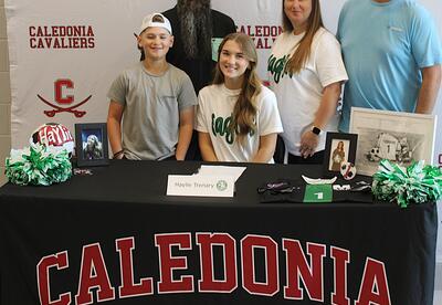 Caledonia High School senior soccer player Haylie Trenary